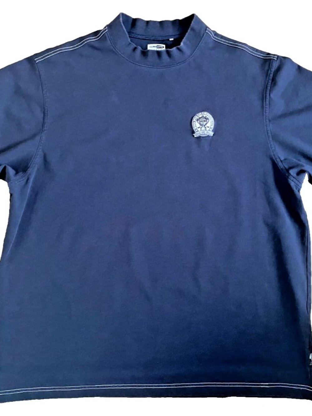 Vintage Adidas PGA Championship Oakland Hills Golf Shirt Navy Mock Neck